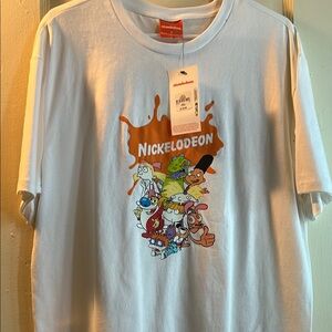 Nickelodeon Kids White Graphic T-Shirt
